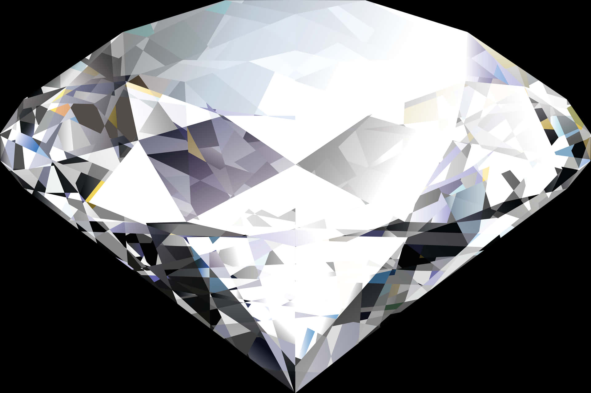 Shimmering Diamond Graphic PNG Image