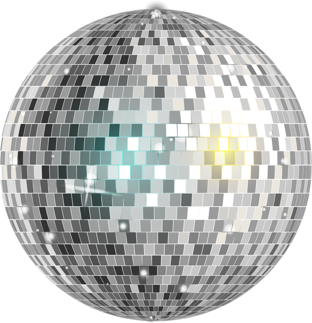 Shimmering Disco Ball PNG Image