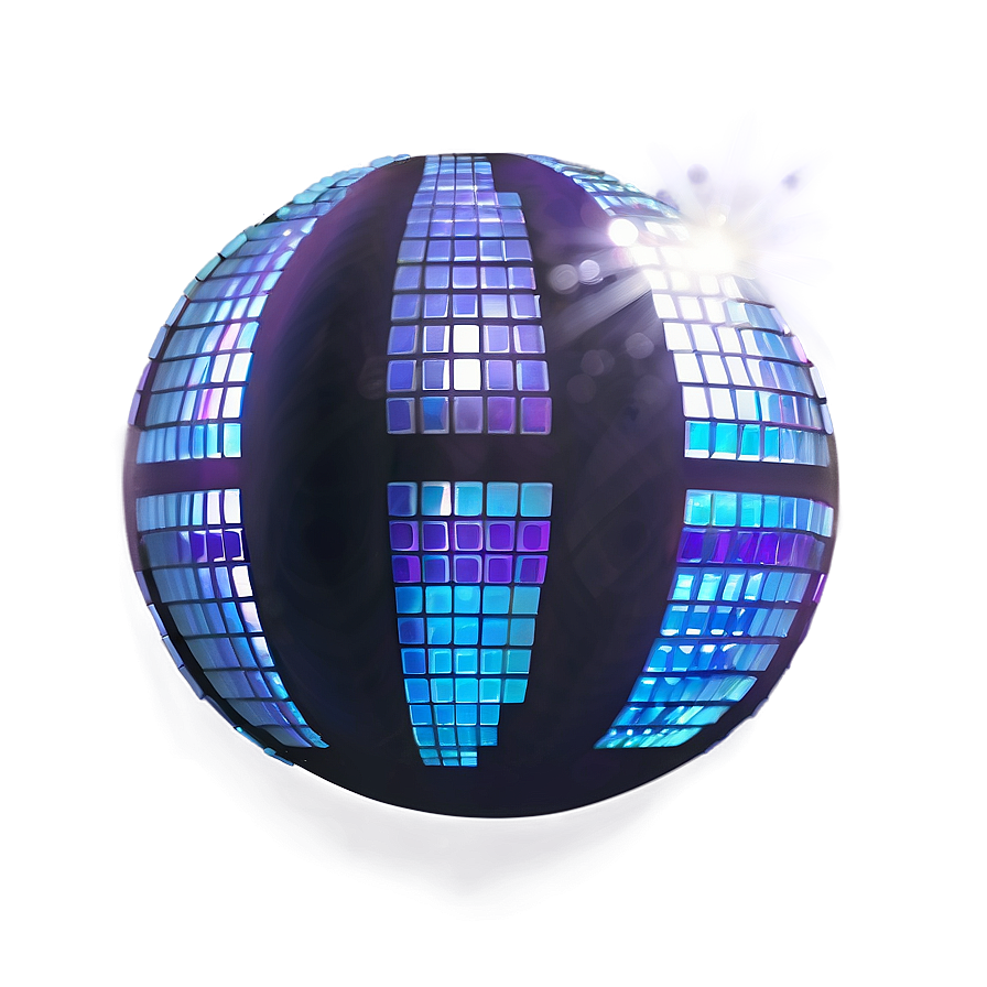 Shimmering Disco Ball Illustration PNG Image