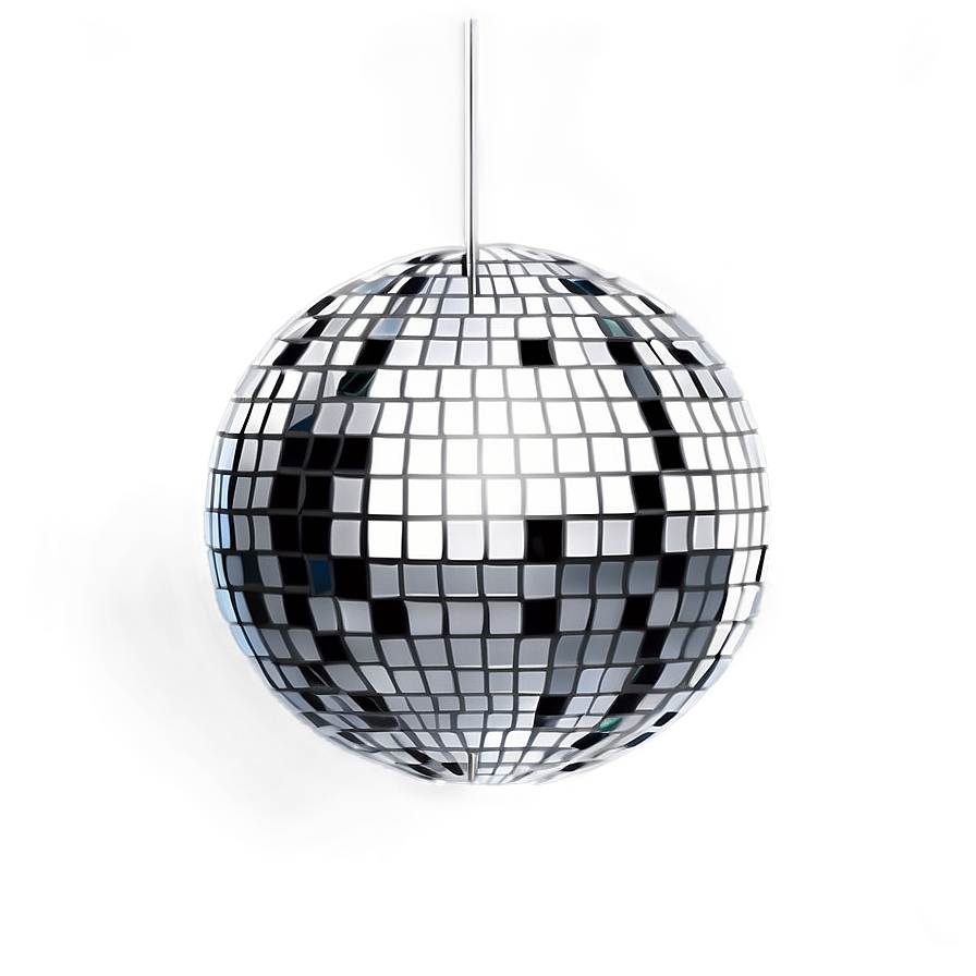 Shimmering Disco Ball Illustration PNG Image