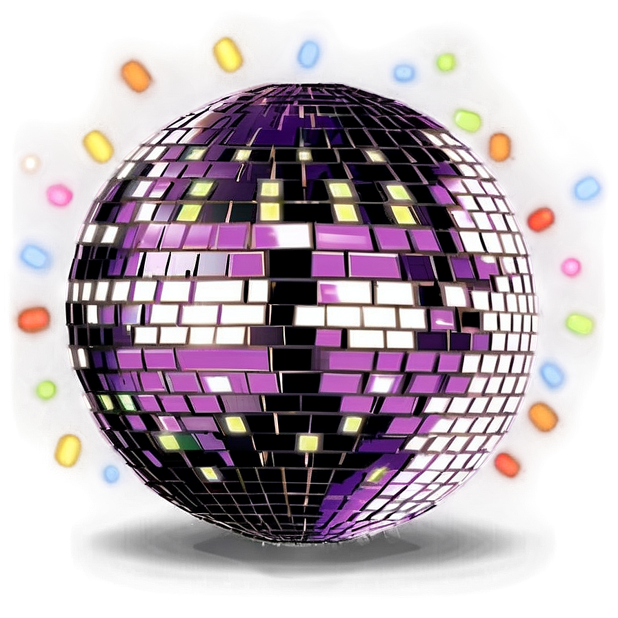 Shimmering Disco Ball Illustration PNG Image