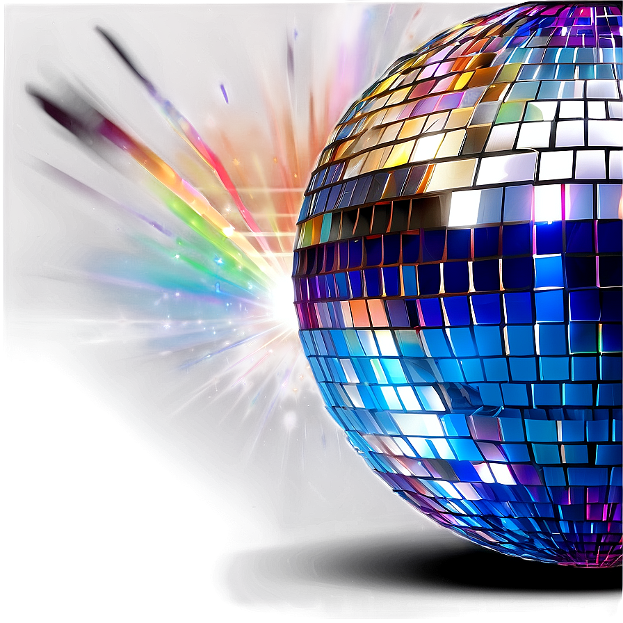 Shimmering Disco Ball Lights PNG Image