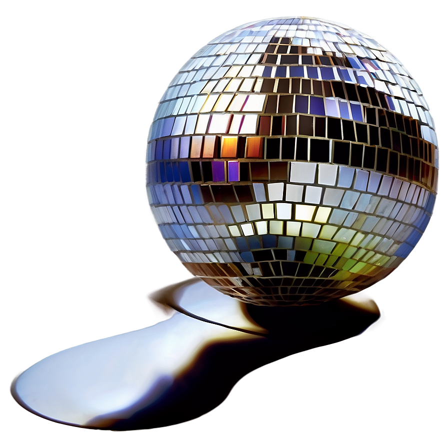 Shimmering Disco Ball Reflection PNG Image