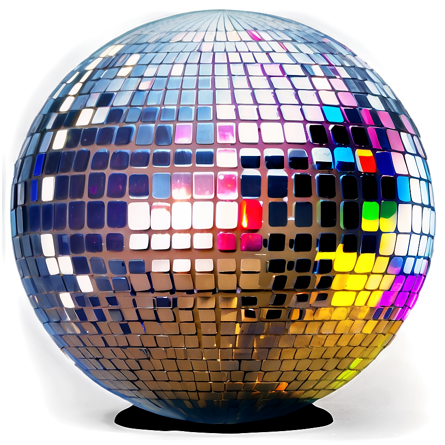 Shimmering Disco Ball Reflections PNG Image