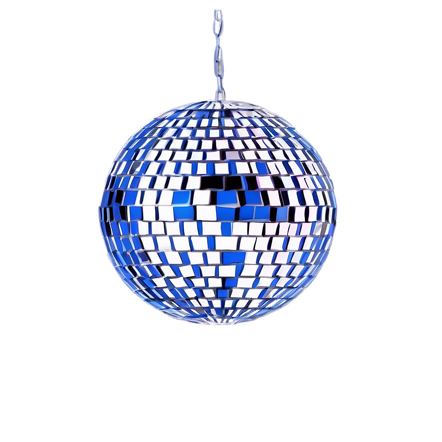 Shimmering Disco Ball Suspended PNG Image