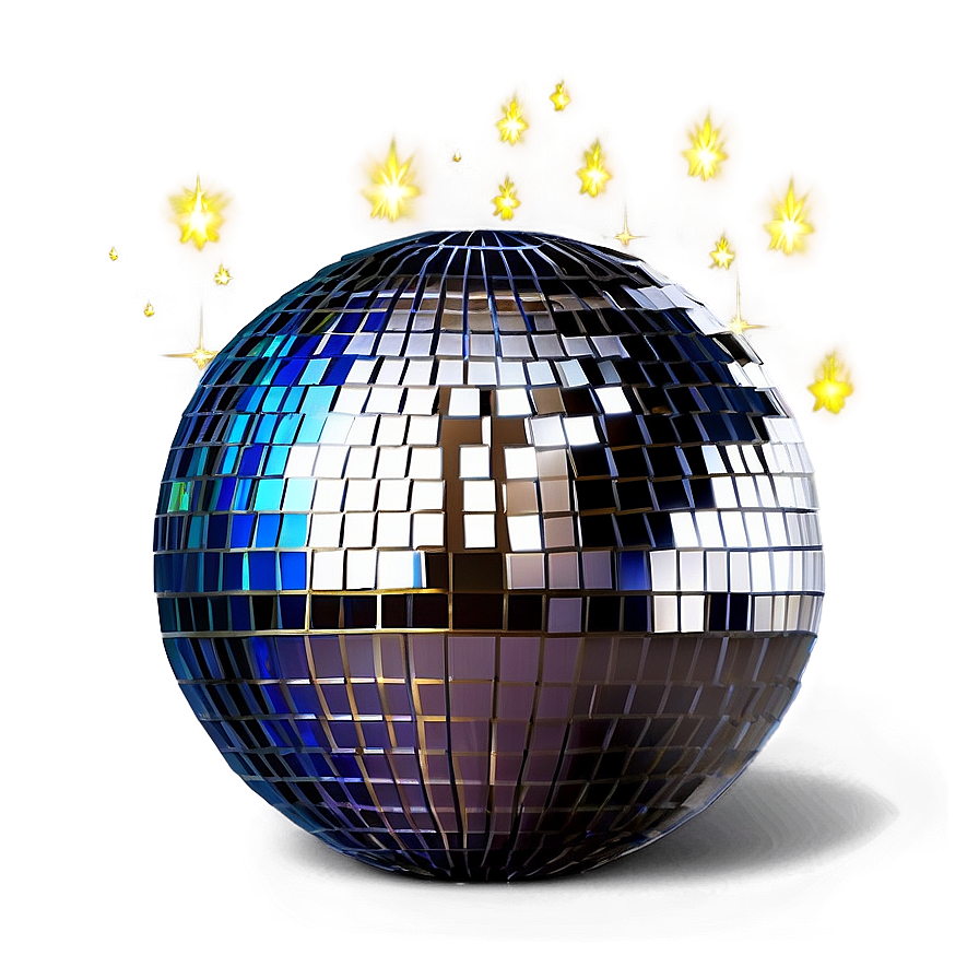 Shimmering Disco Ballwith Sparks PNG Image