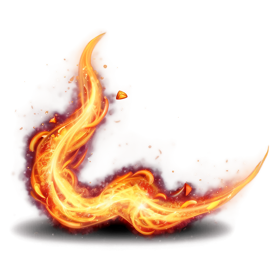 Shimmering Fire Sparks Png Oat PNG Image