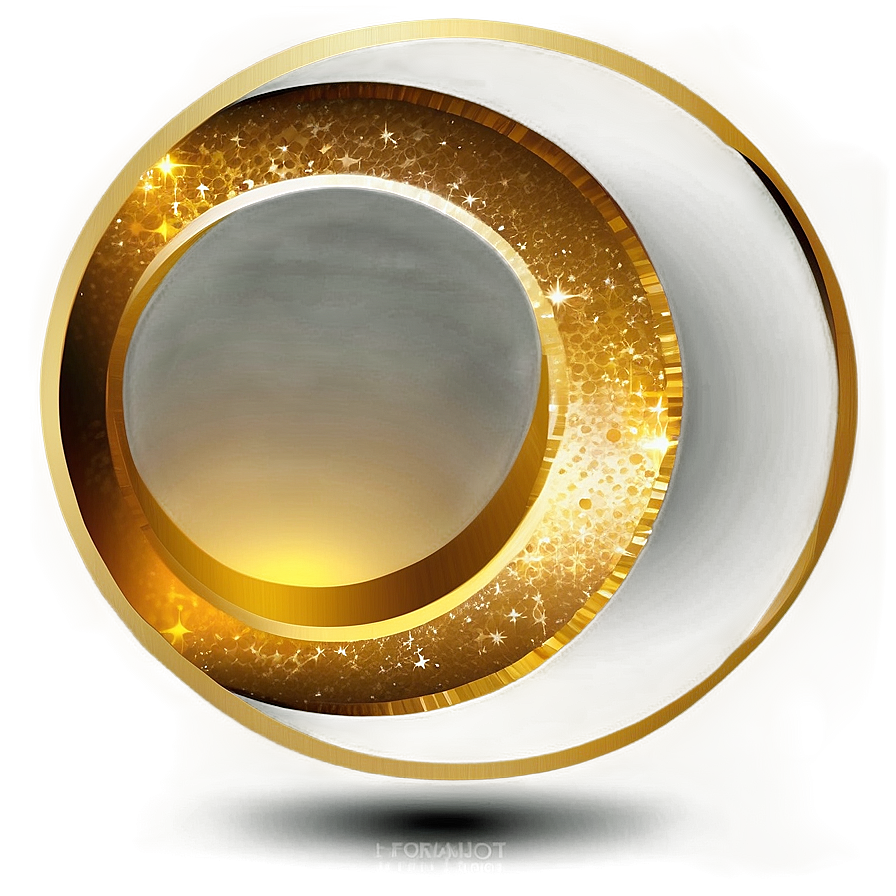 Shimmering Gold Circle Png Wvy86 PNG Image