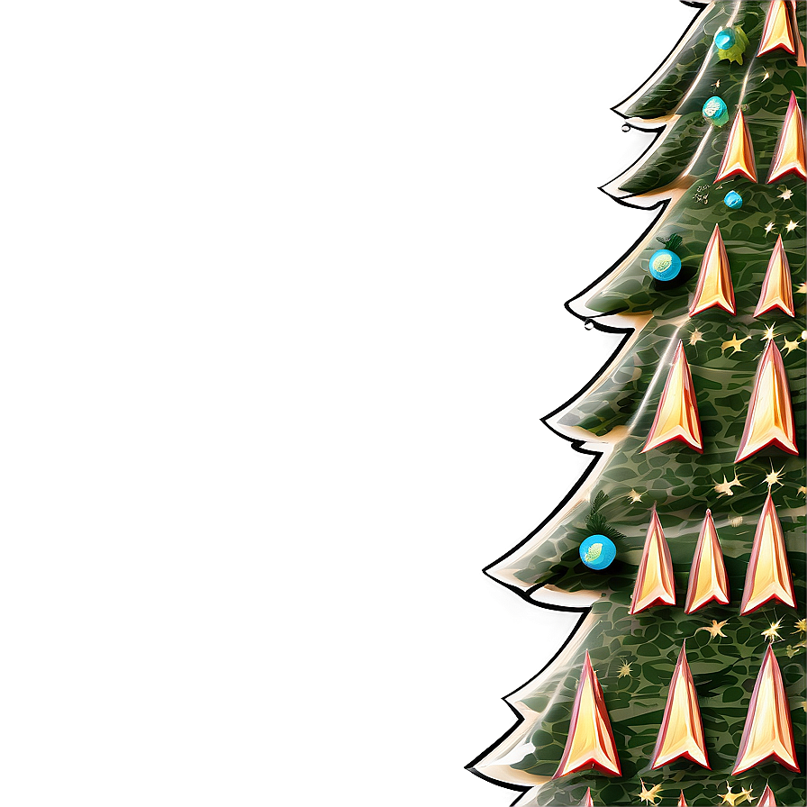 Shimmering Noel Tree Png Cjr77 PNG Image