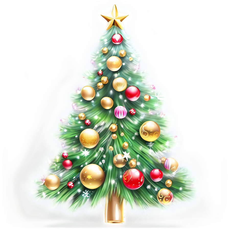 Shimmering Noel Tree Png Yda84 PNG Image