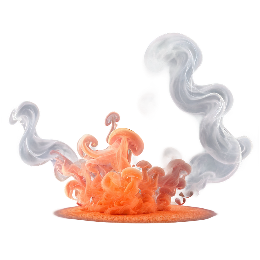 Shimmering Orange Smoke Mystery Png 06262024 PNG Image