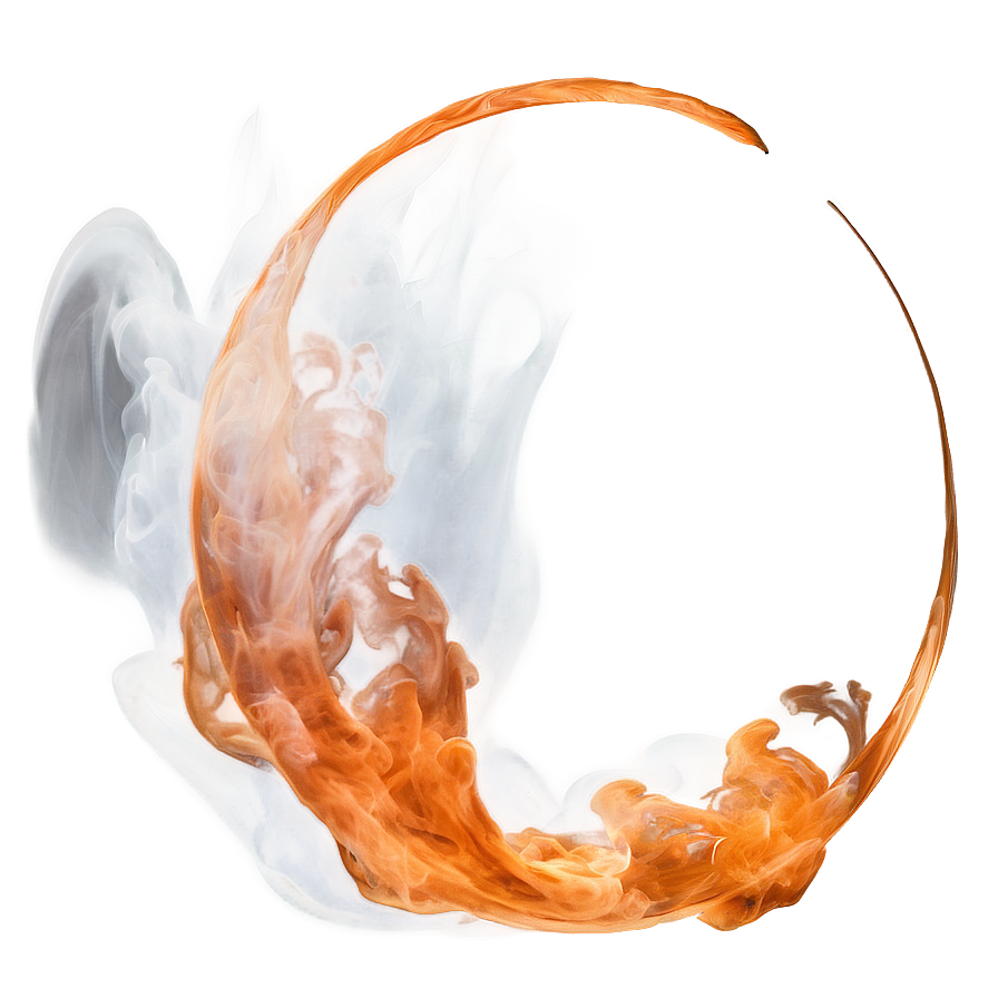 Shimmering Orange Smoke Mystery Png Xux43 PNG Image