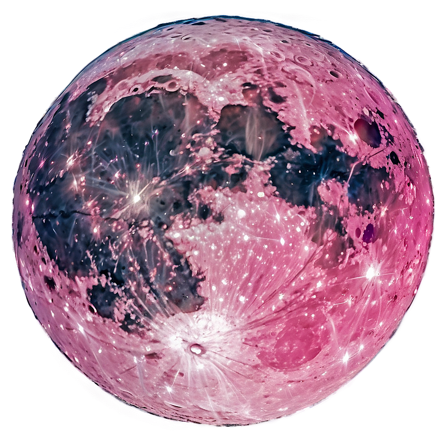 Shimmering Pink Moon Glow Png Eno48 PNG Image