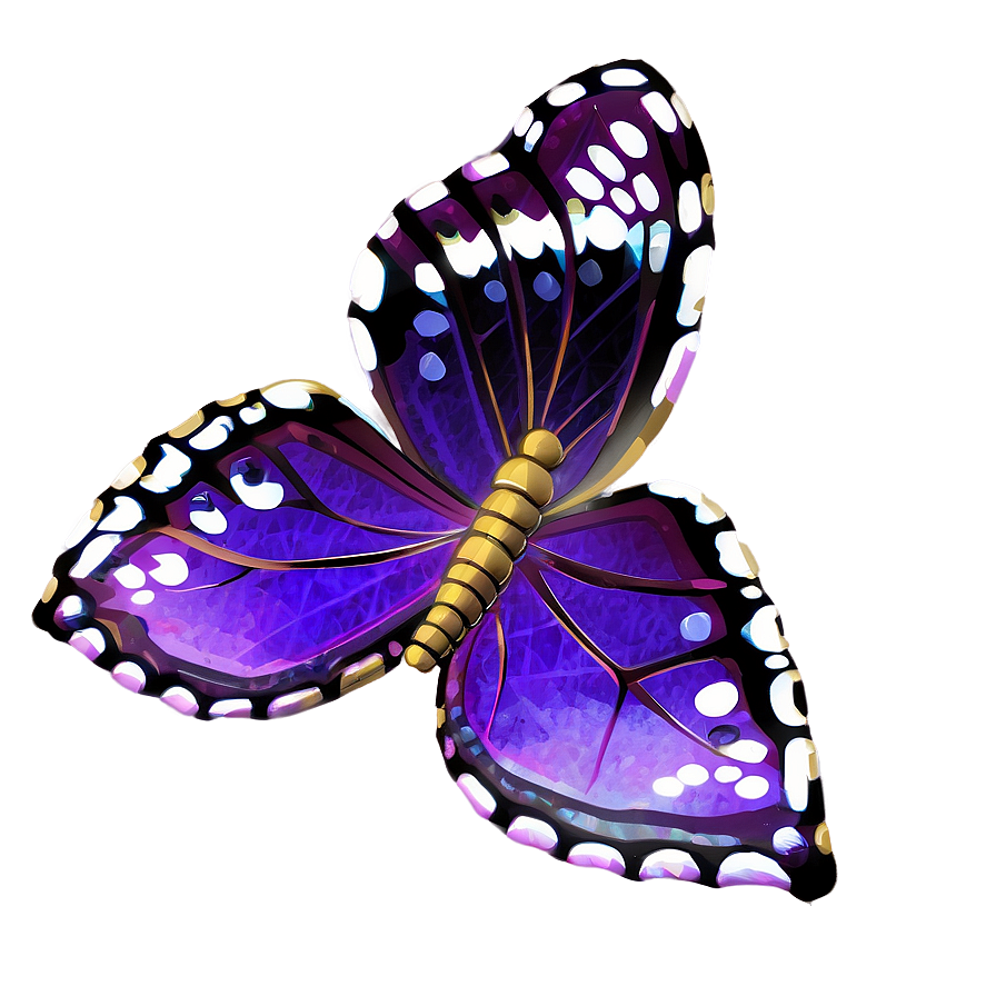 Shimmering Purple Butterfly Png 05232024 PNG Image