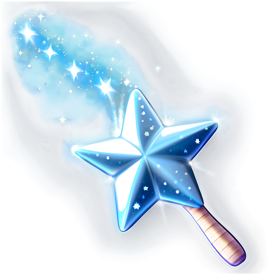 Shimmering Star Wand Png Mpk20 PNG Image