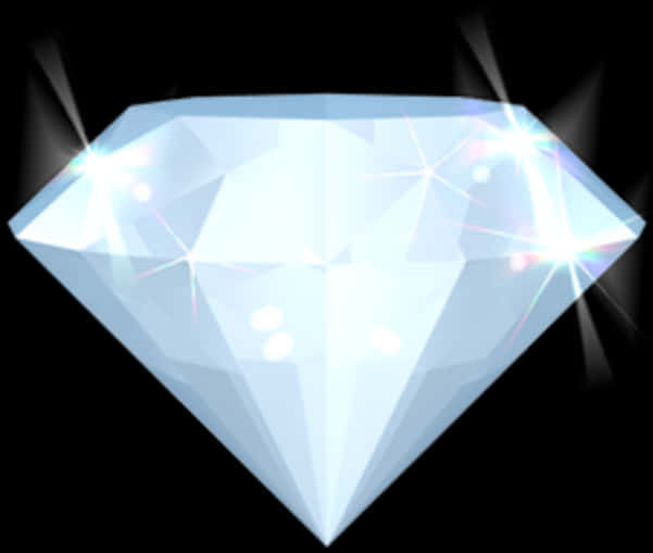 Shining Diamond Illustration PNG Image