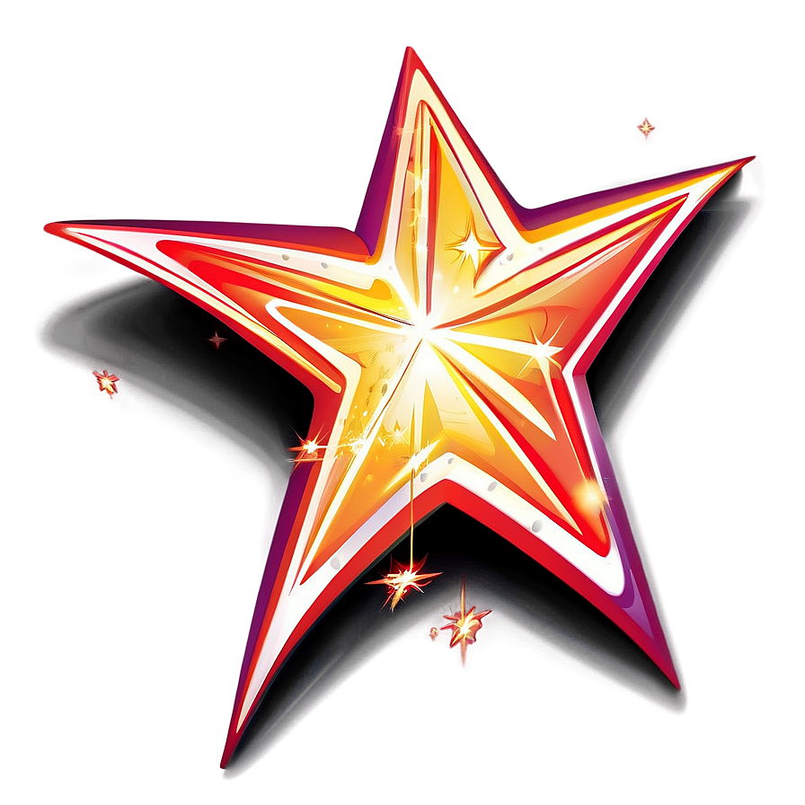 Shining Star Vector Illustration Png Jfe31 PNG Image