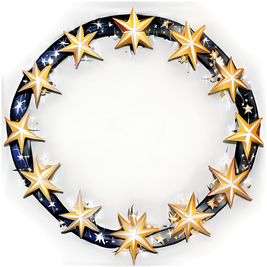 Shining Stars Circle Png Wjo PNG Image