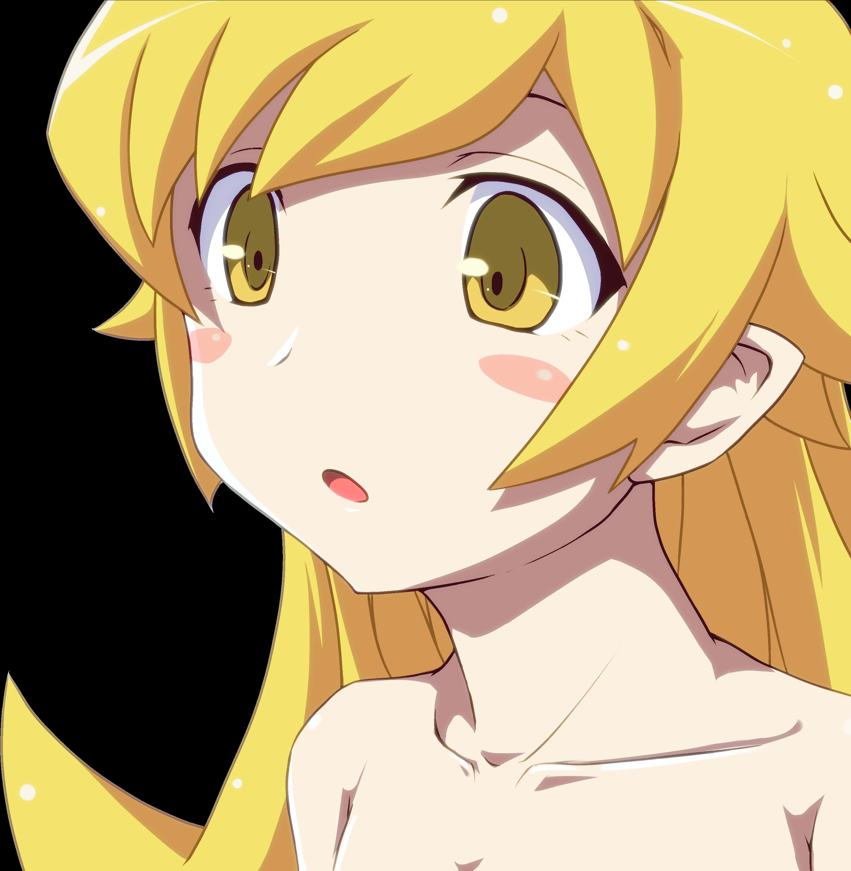 Shinobu Anime Character Portrait PNG Image