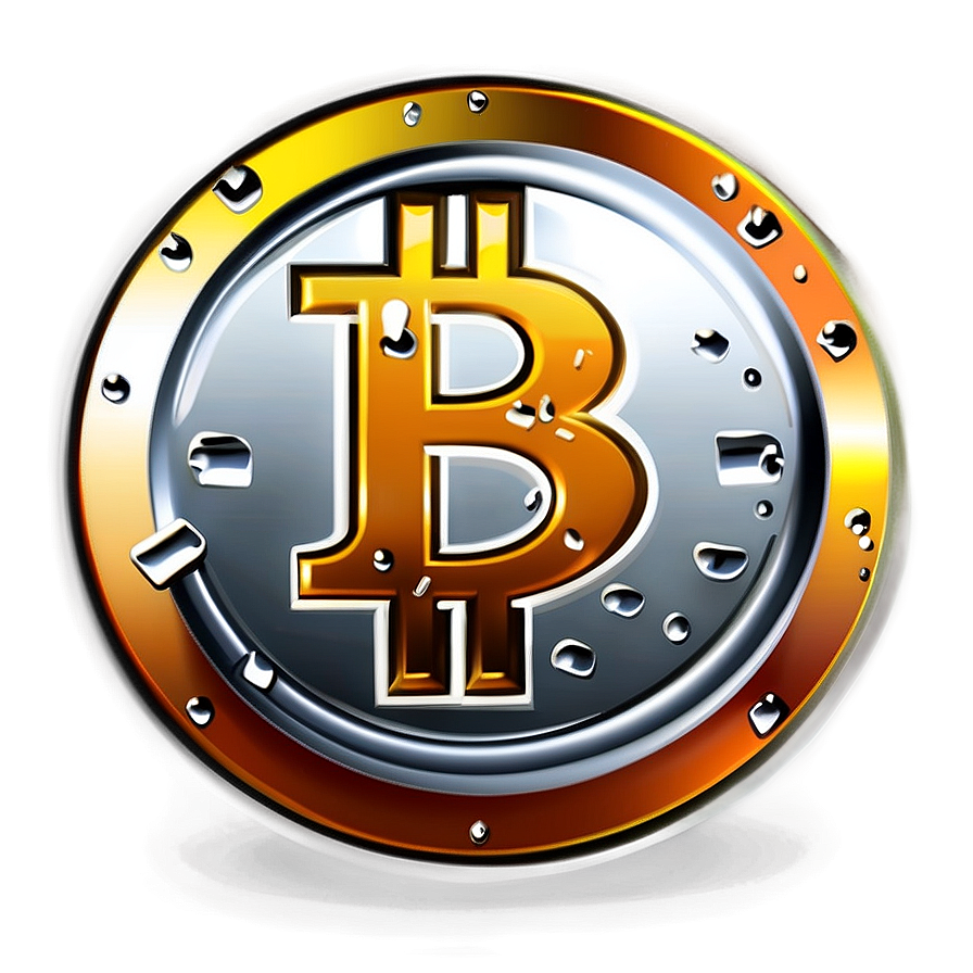 Shiny Bitcoin Emblem Png 05212024 PNG Image