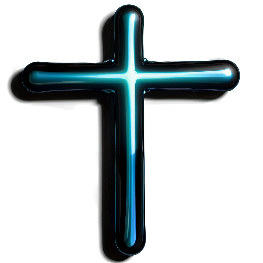 Shiny Black Cross Png Cwn59 PNG Image