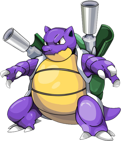 Shiny Blastoise Pokemon PNG Image