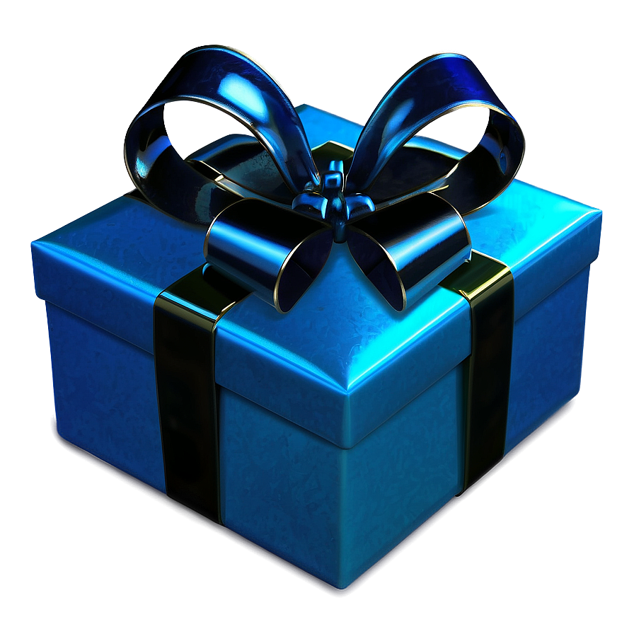 Shiny Blue Gift Box Png 05062024 PNG Image