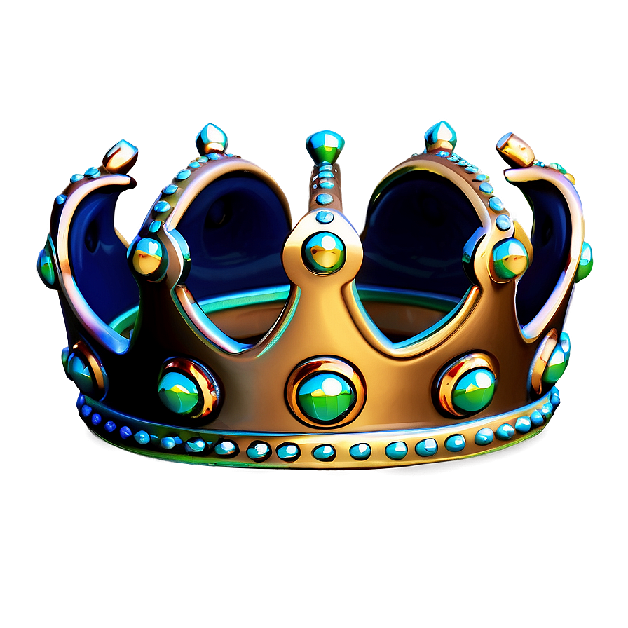 Shiny Cartoon Crown Png Ros15 PNG Image