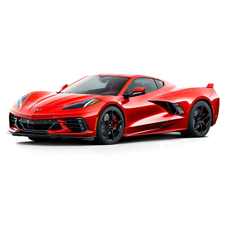 Shiny Corvette C8 Under The Sun Png Snl PNG Image