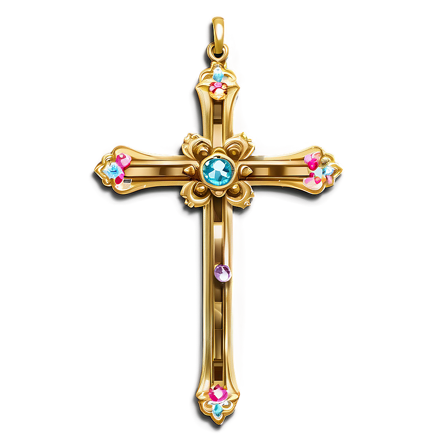 Shiny Fancy Cross Png Hcx9 PNG Image