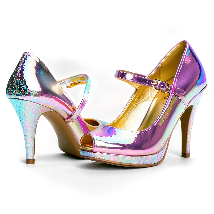 Shiny Glitter Heels Png Bdf PNG Image