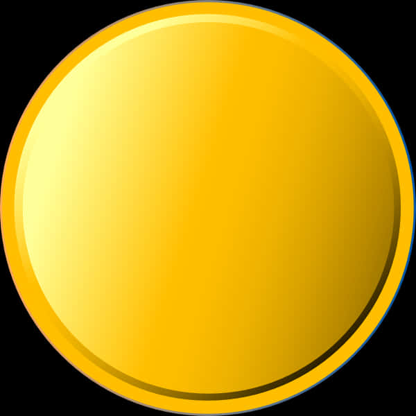 Shiny Gold Coin Graphic PNG Image