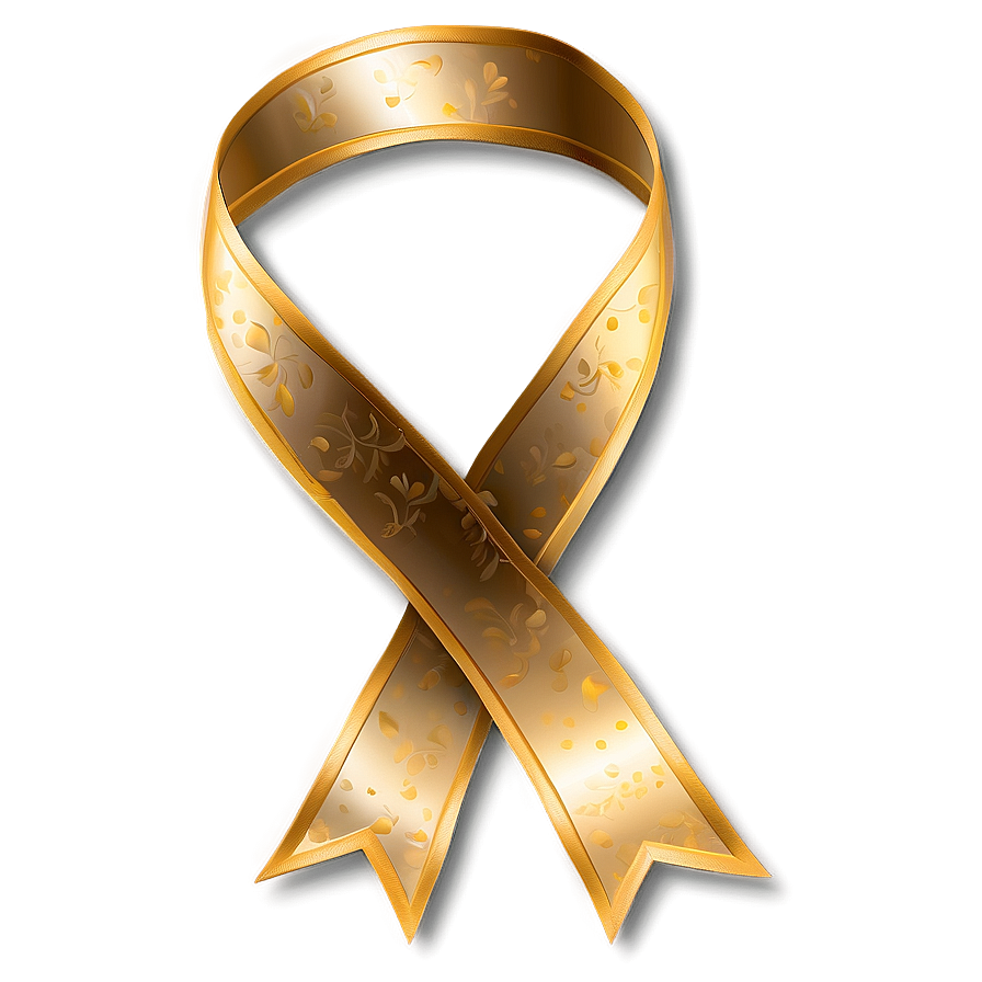 Shiny Gold Ribbon Png 18 PNG Image