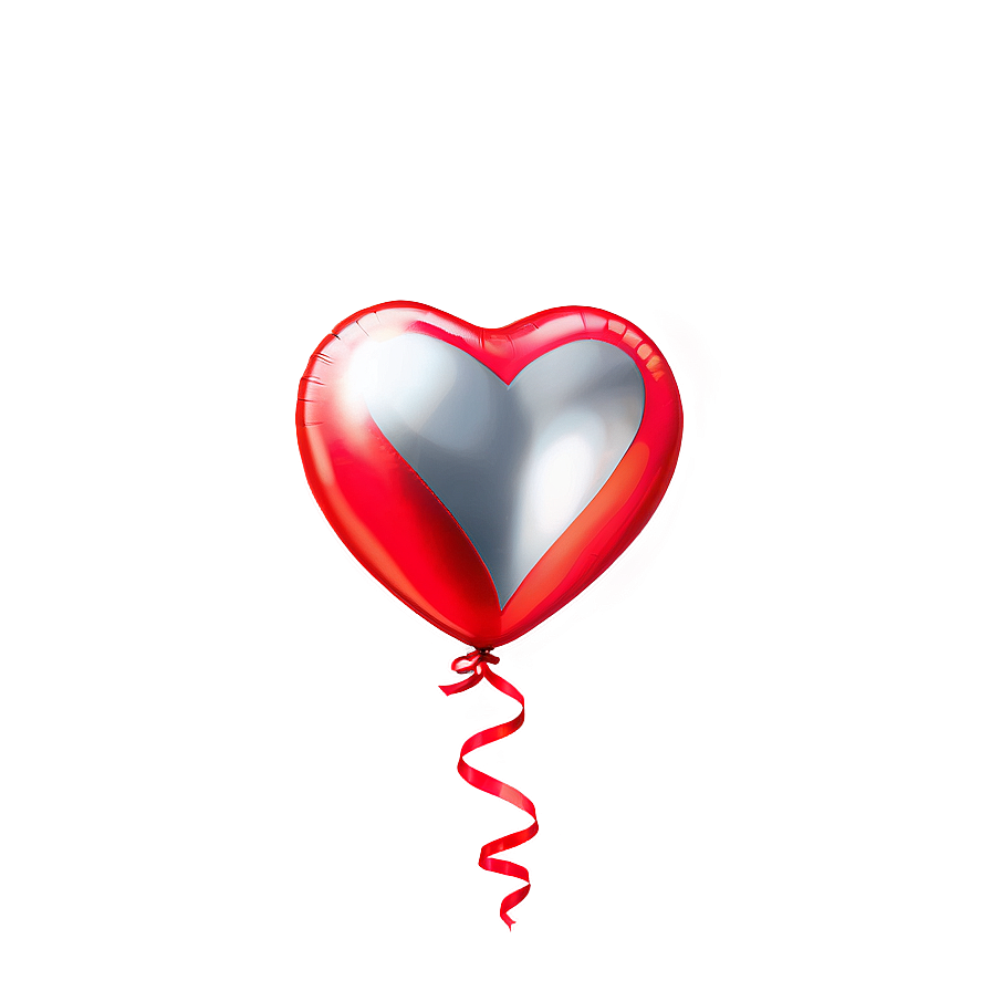 Shiny Heart Balloon Png 92 PNG Image