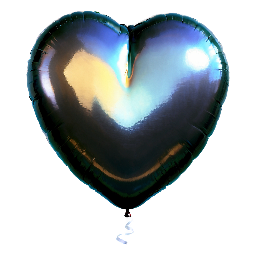 Shiny Heart Balloon Png Xtj48 PNG Image