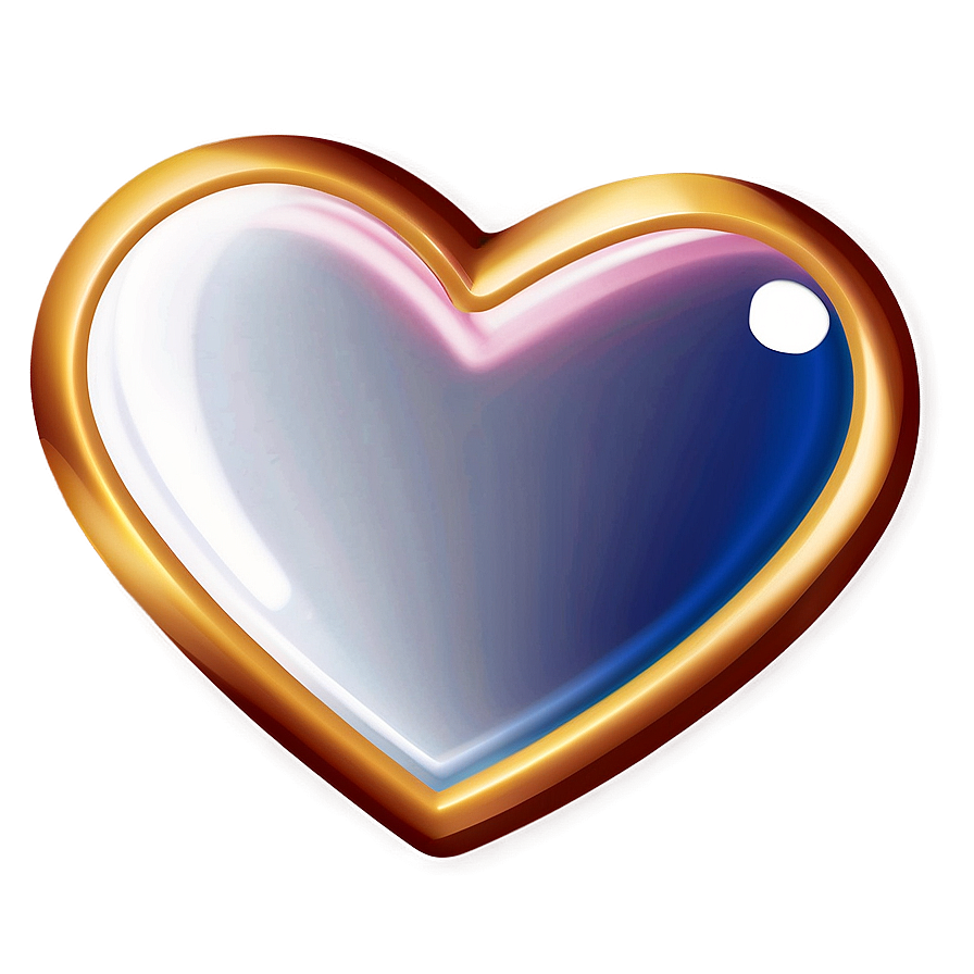 Shiny Heart Outline Png 80 PNG Image