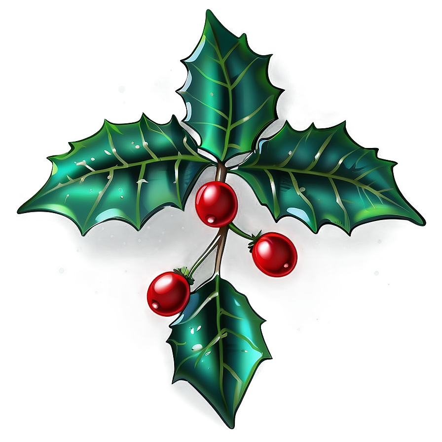 Shiny Holly Png 05252024 PNG Image