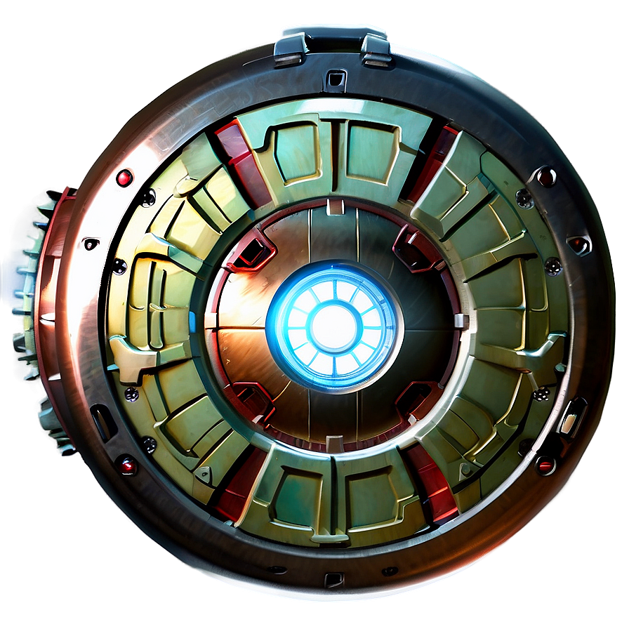 Shiny Iron Man Reactor Png Djd29 PNG Image