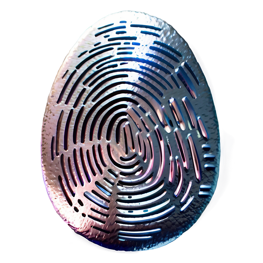 Shiny Metallic Fingerprint Png 05242024 PNG Image