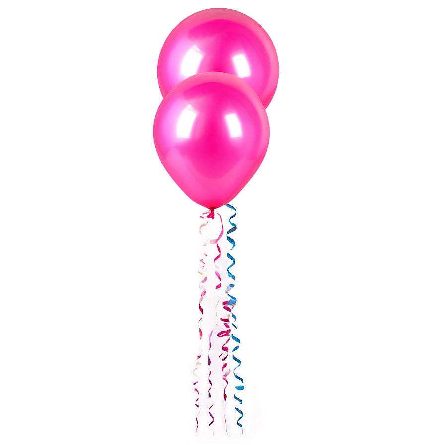 Shiny Pink Balloons Decoration Png 84 PNG Image