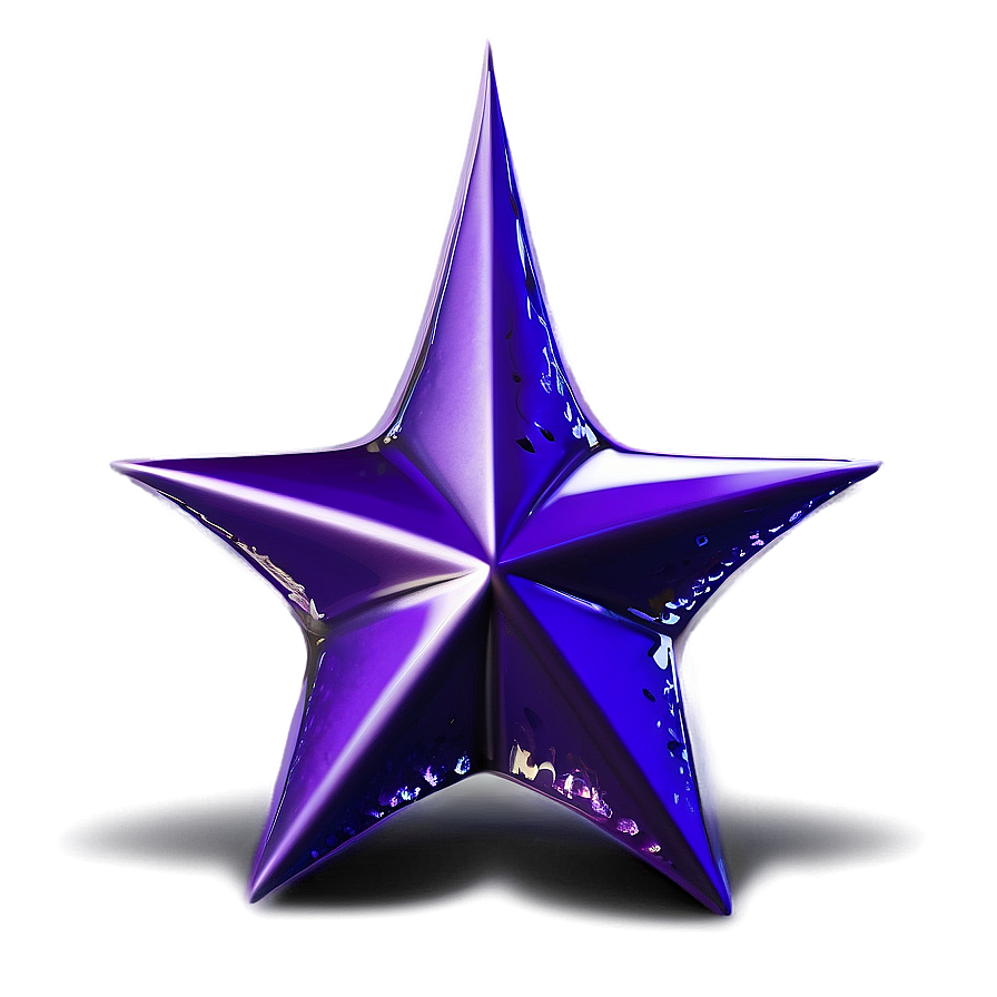 Shiny Purple Star Design Png 72 PNG Image