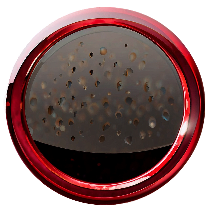 Shiny Red Circle Emblem Png Oig PNG Image