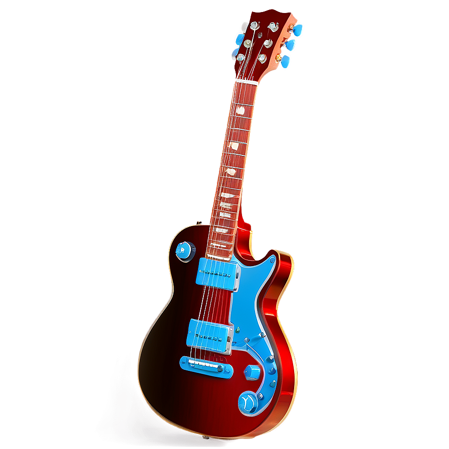 Shiny Red Guitar Png 11 PNG Image