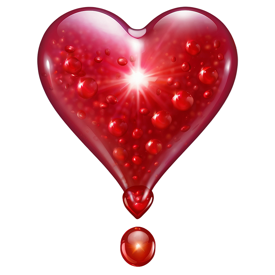 Shiny Red Heart Png Iag PNG Image