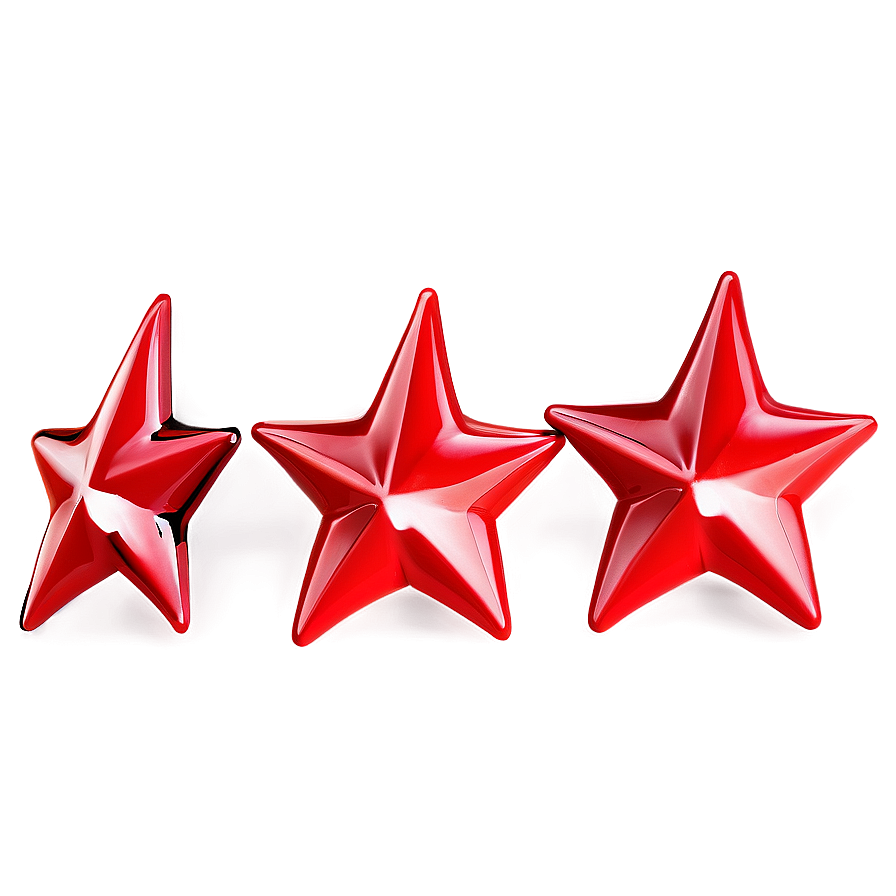 Shiny Red Star Png Ais56 PNG Image