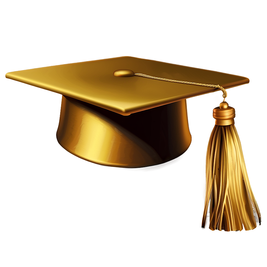 Shiny Silk Birrete Graduation Cap Png 06262024 PNG Image