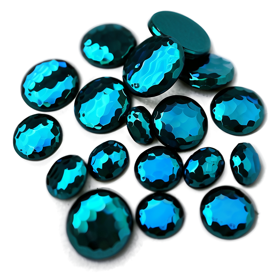 Shiny Teal Sequins Png 06232024 PNG Image