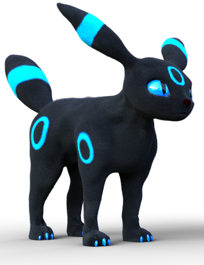 Shiny Umbreon Pokemon PNG Image