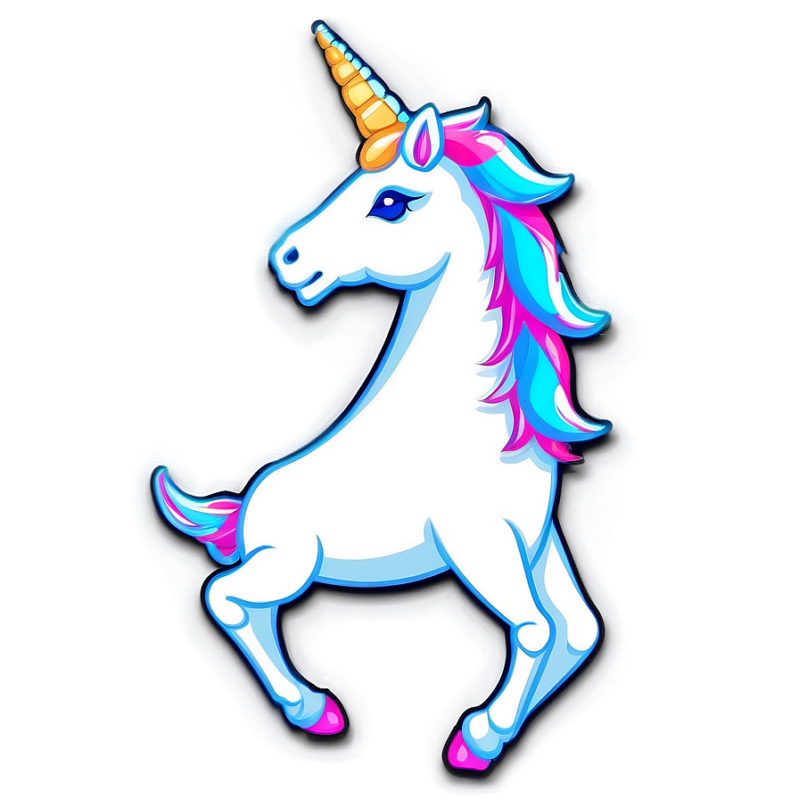 Shiny Unicorn Sticker Png Bhl PNG Image