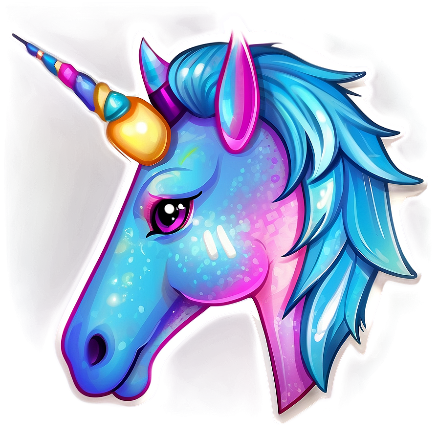 Shiny Unicorn Sticker Png Saa PNG Image